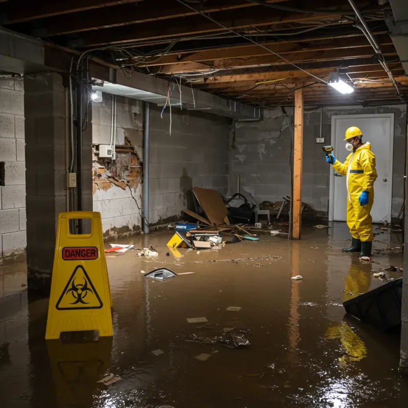 Flooded Basement Electrical Hazard in Hanson County, SD Property